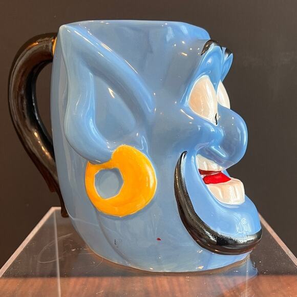 Disney Aladdin Genie Face Mug Ceramic Coffee Cup Novelty Collectible Character - Picture 8 of 8